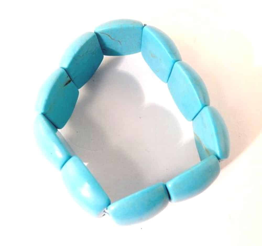Turquoise bracelet (1) Bracelet pierre turquoise - Bijoux Turquoise - Bijou de poignet sacré - Cadeau bien-être - cadeau st Valentin