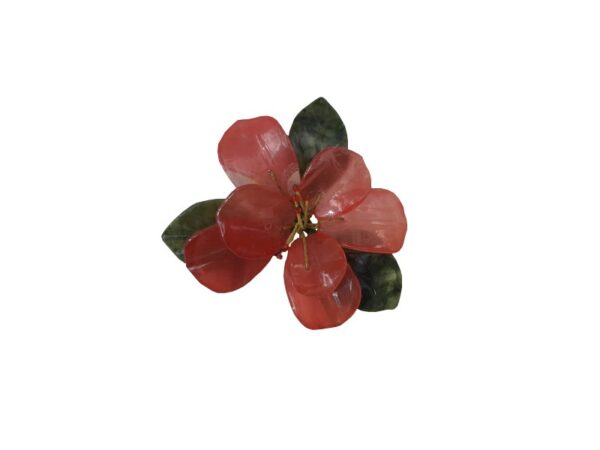 Fleur de Jade Rouge 10 cm, déco Nature