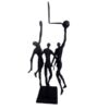 Sculpture Basket joueurs au panier H 34 cm, Design métal