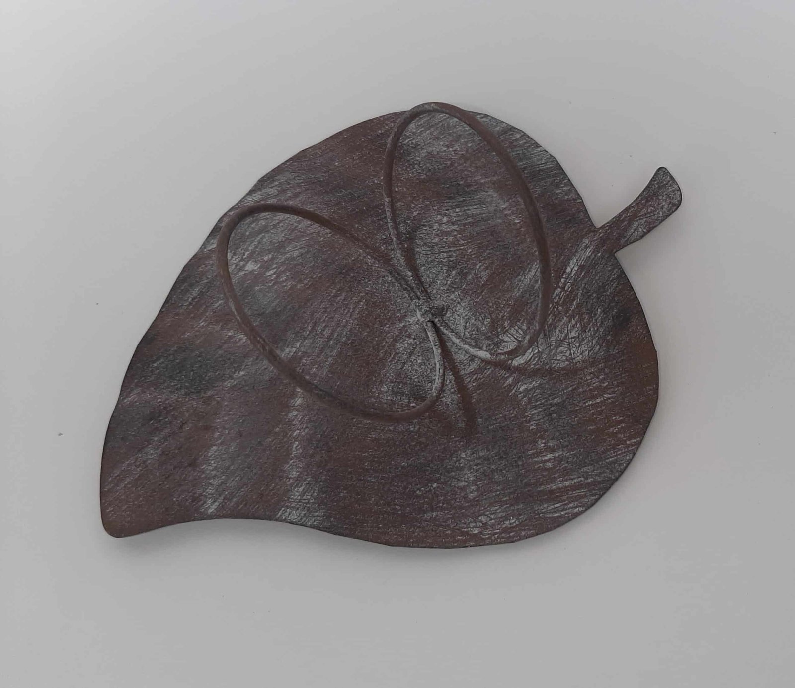 Zoom leaf ball vase Vase boule feuille déco originale - Vase feuille décoratif - Ornement décoratif fleurs - Déco fleurie - Objet décoratif design métal - Déco chic de table - Cadeau invitation