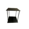 Meuble Table carrée H 40 cm, Design métal