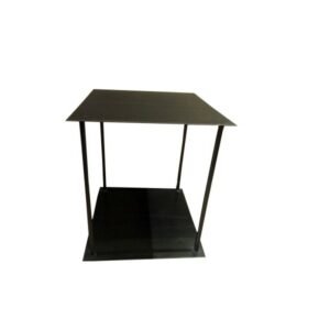Meuble Table carrée H 40 cm, Design métal