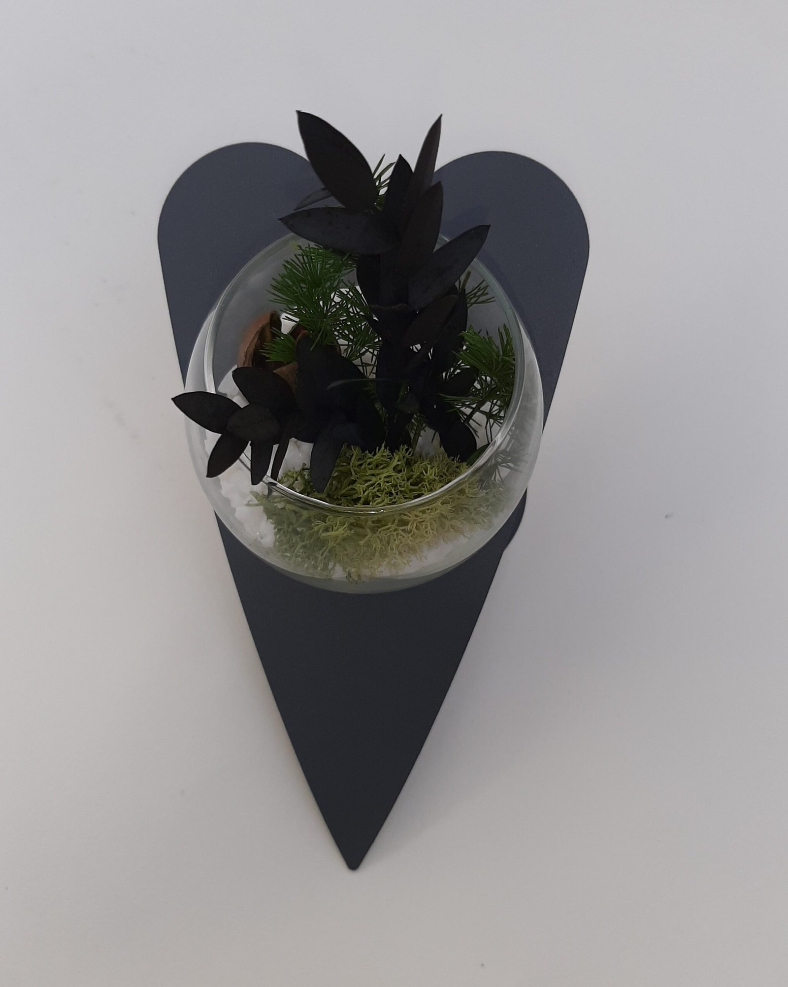 Vase boule Coeur déco stabilisées et métal (2) Vase boule Coeur métal décoratif - Vase boule Coeur design métal - Objet décoratif vase coeur - Vase fleurs stabilisées - Déco amour et fleurie - Sculpture ornement love - idée Cadeau Saint Valentin