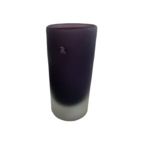 Vase en verre opaque Violet H 20 cm