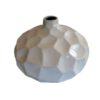 Vase Jarre en céramique blanche H 17 cm