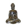 Sculpture Bouddha H 26 cm, céramique miroir