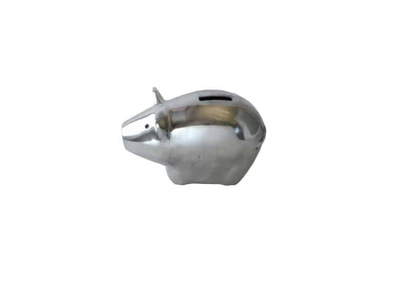 Decorative piggy bank 8.5 cm metal design Statue tirelire cochon - Déco animale tendance - Objet décoratif animale - Décoration de salon - Décoration d'intérieure aluminium - Sculpture ornement décoration d'intérieur - Déco métal - Déco sauvage - Ornement d'intérieur - Maison feng shui - Cadeau invitation