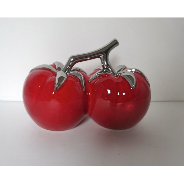 Grappe de tomates, Céramique rouge
