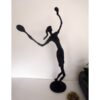 Sculpture joueuse de Tennis, Metal marron