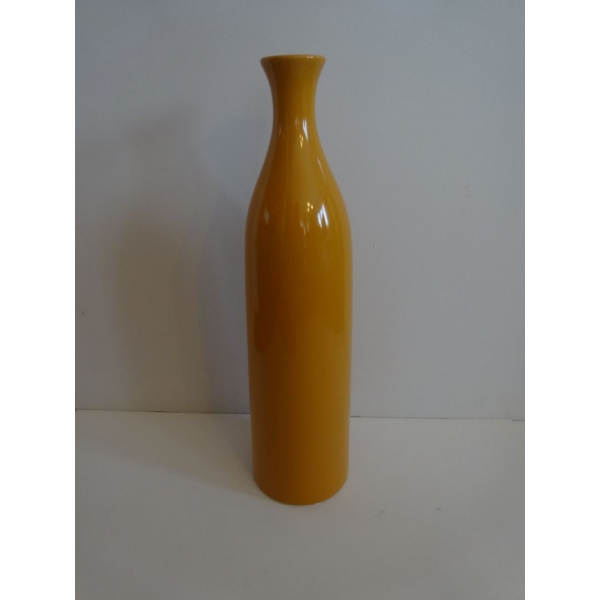 Vase grande bouteille orange