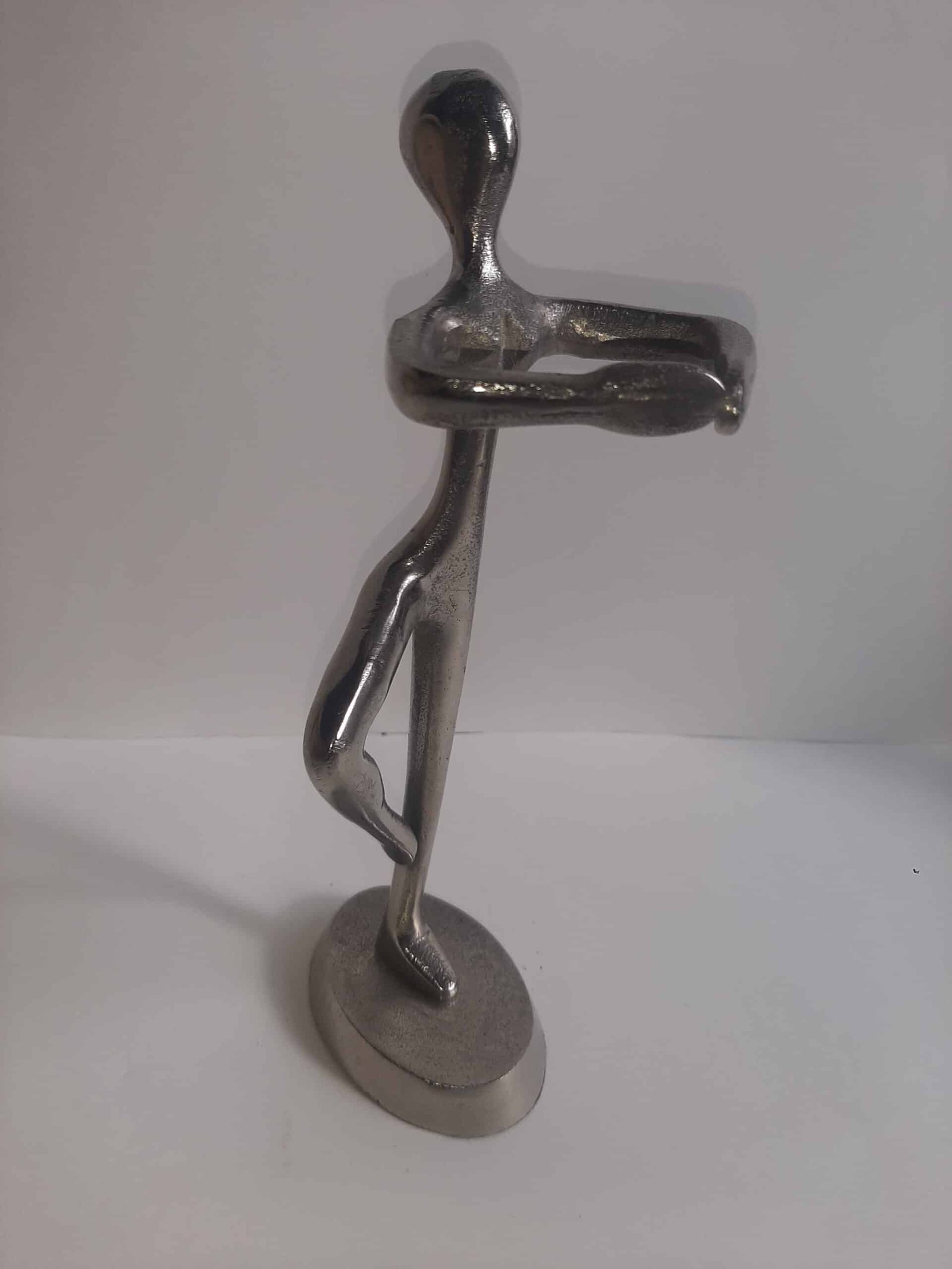 Metal dancer sculpture Statue danseur étoile - Sculpture Danse design - Objet décoratif danseur - Objet d'art en métal argenté - Sculpture ornement intérieur - Décoration d'intérieur sur la danse - Déco sport - Maison feng shui - idée cadeau pas cher