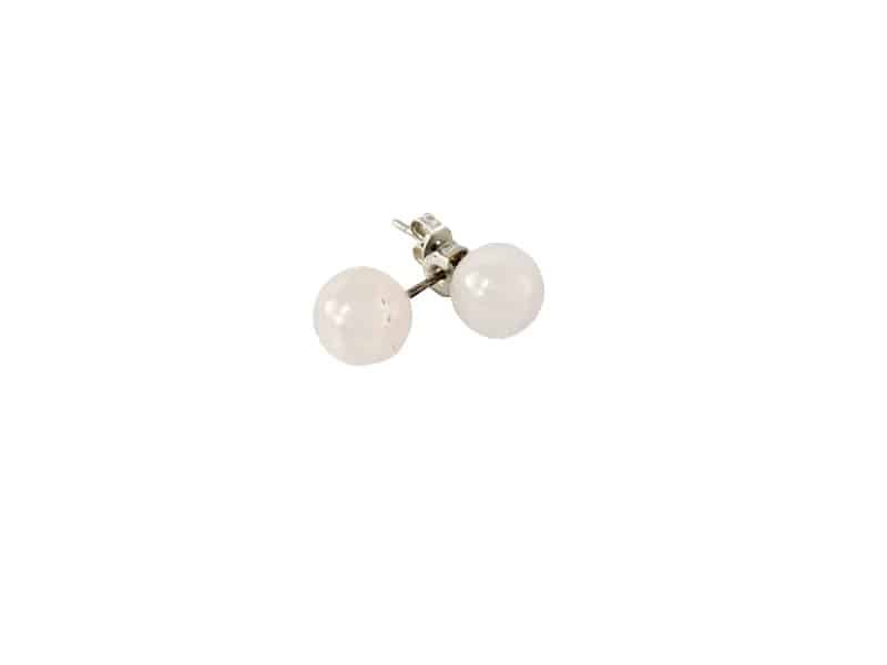 Ball earring, rose quartz Boucle d'oreilles pierre quartz rose - Bijoux quartz rose - Bijou d'oreilles sacré - Maison feng shui - Cadeau bien-être - cadeau st Valentin