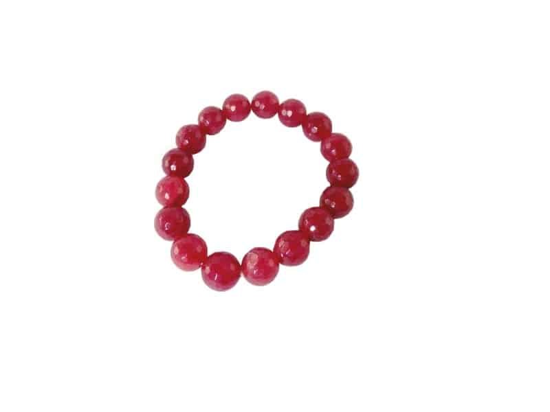Ball bracelet, red agate Bracelet boules pierre agates rouges - Bijoux Agates rouges - Bijou de poignée sacré - Maison feng shui - Cadeau bien-être - cadeau st Valentin
