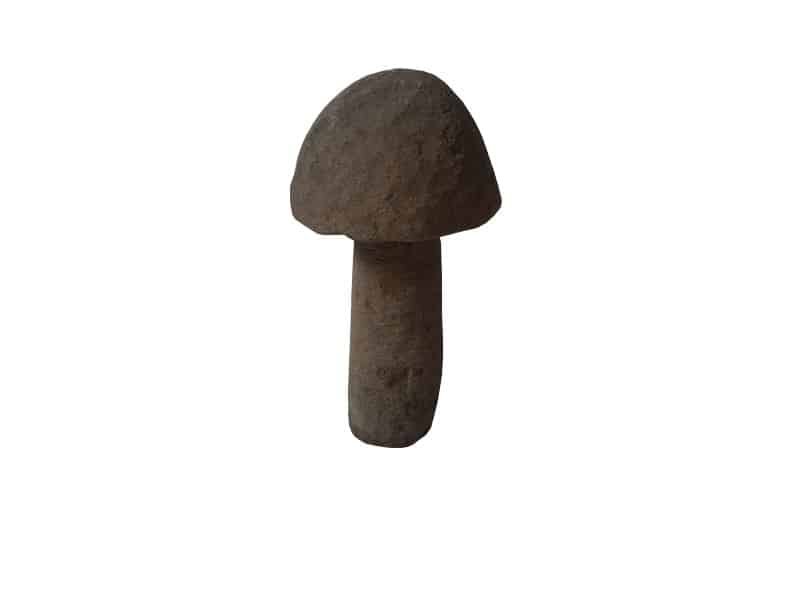 Sculpted mushroom garden decoration, Lava stone Sculpture Champignon - Champignon déco en pierre de lave - Décoration d'intérieur champêtre - Objet d'art en pierre volcanique et pierre d'ancrage - Sculpture ornement - Décoration d'intérieur Terre - Déco champignon - Maison feng shui - Cadeau déco - idée cadeau