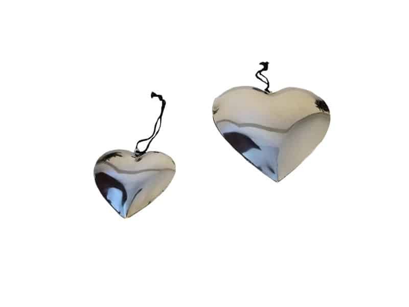 Heart to hang, metal design decoration Coeur à suspendre décoratif - Déco Coeur en métal - Objet décoratif coeur miroir - Sculpture ornement coeur - idée Cadeau Saint Valentin