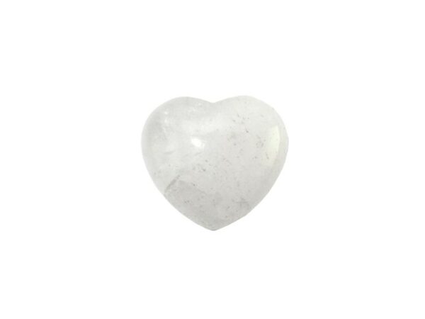 Cœur bombé en Quartz blanc 4.5 cm