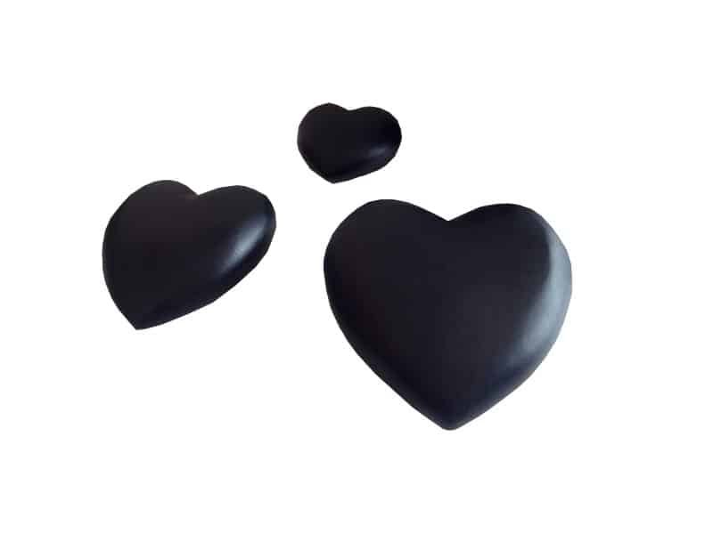Domed wooden heart, 3 sizes Coeur Bois décoratif noir - Presse papier Coeur bois - Objet décoratif coeur bombé - Déco amour - Sculpture ornement love bois - idée Cadeau Saint Valentin