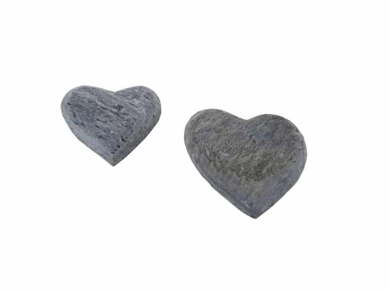 Coeur déco en pierre ardoise anthracite Coeur en ardoise décoratif - Presse papier Coeur pierre - Objet décoratif coeur - Sculpture ornement Coeur - Coeur minérale - idée Cadeau Saint Valentin