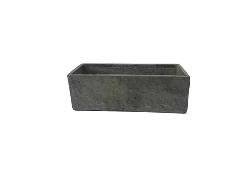 Jardinière L 30 cm, Ardoise Vase jardinière ardoise rectangle - Vase jardinière décoratif ardoise - décoration d'intérieur fleurs - Objet d'art en ardoise - Sculpture ornement décoration d'intérieur - Déco florale - Maison feng shui - Cadeau déco