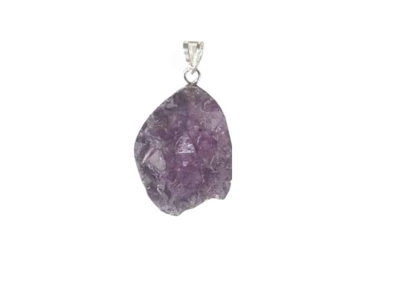 Cluster Pendant 3.5 cm, Amethyst Pendentif pierre améthyste - Bijoux améthyste résine - Bijou de cou sacré - Maison feng shui - Cadeau bien-être - cadeau st Valentin