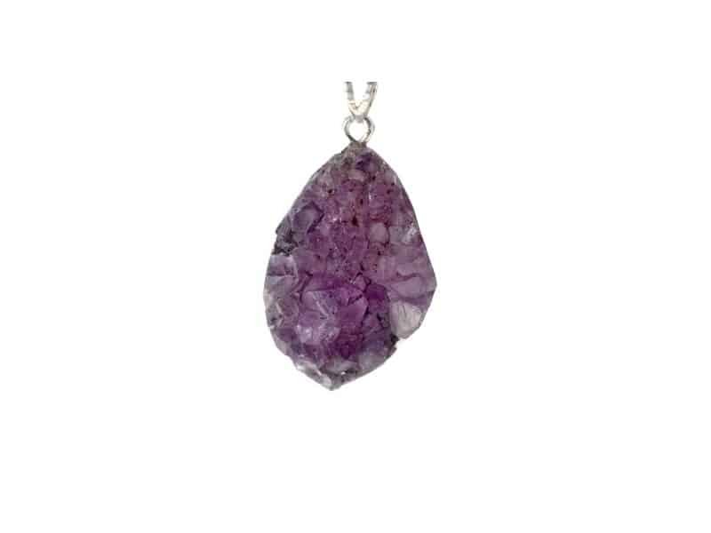 Wisdom Stone Pendant 4 cm, Amethyst Pendentif pierre améthyste - Bijoux améthyste résine - Bijou de cou sacré - Maison feng shui - Cadeau bien-être - cadeau st Valentin