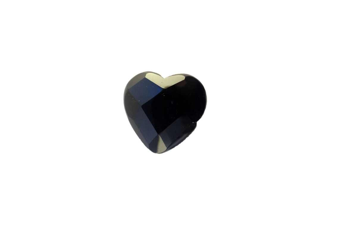 Perle pour bracelet pierre Onyx forme coeur Perle coeur onyx décoratif - Coeur pierre semi-précieuse - Bijou bracelet décoratif lithothérapie - Bijoux gemme - Sculpture ornement minéraux - Bijou énergétique - Coeur minérale - idée Cadeau Saint Valentin
