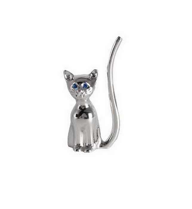 Metal design cat ring holder and jewelry decoration Porte bague chat statue - Chat décoratif - Objet décoratif chat - Décoration d'intérieur chat - Objet d'art en métal - Sculpture ornement - Déco animale - Maison feng shui - Cadeau déco