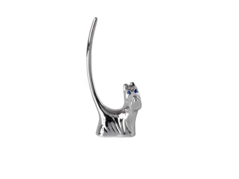 Scottish dog ring holder metal design and jewelry decoration Porte bague chien Scottish statue - Chien décoratif - Objet décoratif chien - Décoration d'intérieure chien - Objet d'art en métal - Sculpture ornement - Déco animale - Maison feng shui - Cadeau déco