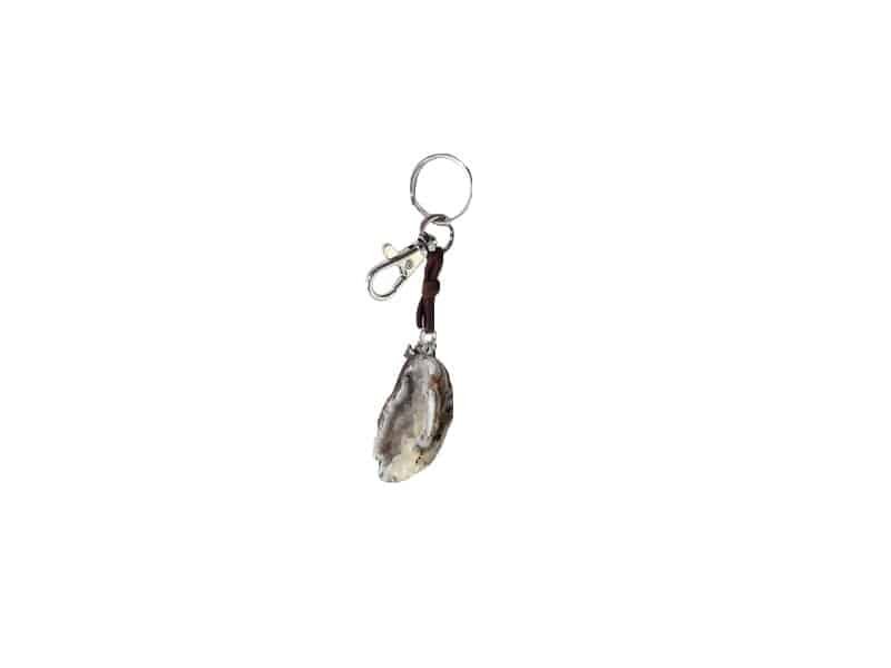 Porte clefs Geode de Quartz blanc L 5 cm Porte clef Géode de Quartz blanc - Objet décoratif porte clef pierre de Quartz - Porte clef en pierre semi-précieuse - Ornement décoration d'intérieur - Déco Terre - Maison feng shui - Cadeau précieux