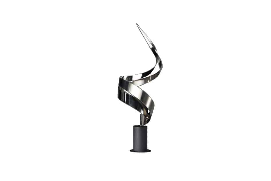 Sculpture Flamme design métal Sculpture Flamme design - Flamme déco Métal de luxe - Déco feu - Ornement d'intérieure moderne - Œuvre d'art sur socle - Mobilier et décoration de mariage - Aménagement déco flamboyante