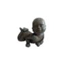 Statue Bébé H 9 cm, résine noire