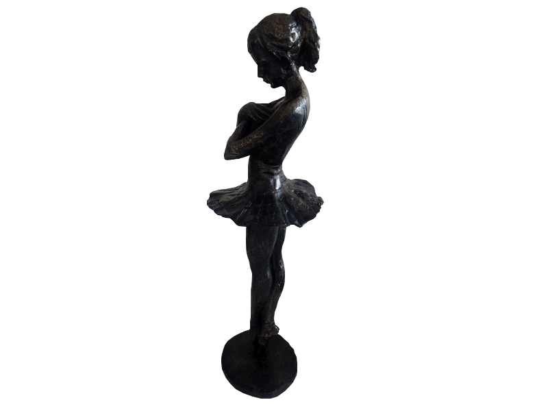 Statuette Danseuse En Céramique - 30 Cm - Sculpture Décorative Multicolore