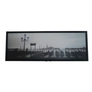 Tableau lumineux Gondole à Venise noir et blanc H 33 cm