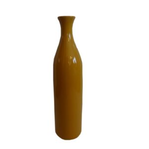 Vase Grande Bouteille déco céramique orange