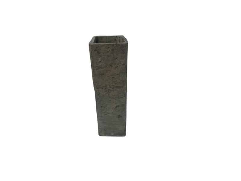 Square vase H 36 cm, Slate Vase haut ardoise rectangle - Vase décoratif ardoise - décoration d'intérieur fleurs - Objet d'art en ardoise - Sculpture ornement décoration d'intérieur - Déco florale - Maison feng shui - Cadeau déco