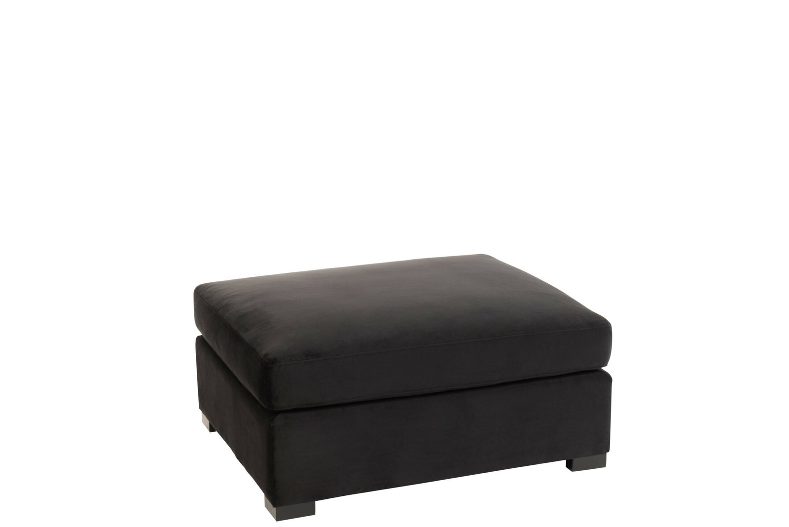 Pouf tissu design noir - Mobilier déco chic et tendance - Mobilier de salon - Meuble d'intérieur assise classique- Décoration d'intérieur - Déco confort- Maison feng shui - Cadeau crémaillère