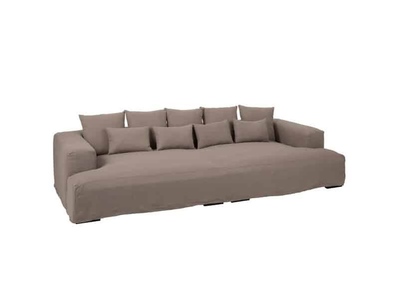 Canapé tissu couleurs design - Mobilier déco tendance - Mobilier de salon - Meuble d'intérieur assise profonde - Décoration d'intérieur - Déco confort- Maison feng shui - Cadeau crémaillère