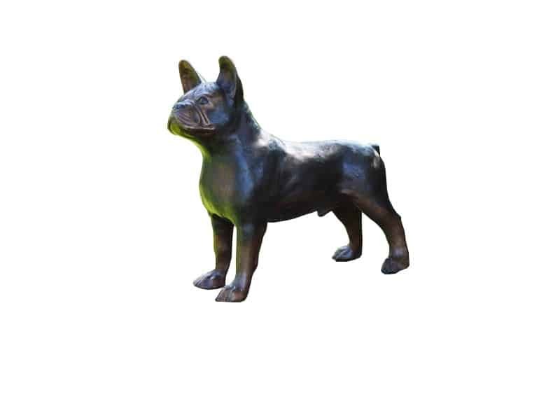 Bulldog Sculpture, Bronze Statue chien Bouledogue - Sculpture Bouledogue - Objet décoratif bouledogue - Objet d'art en bronze - Sculpture ornement décoration d'extérieur - Déco animale - Maison feng shui - Cadeau souvenir