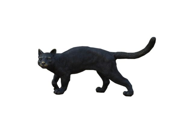 Sculpture Chat Noir H 23 cm, Bronze