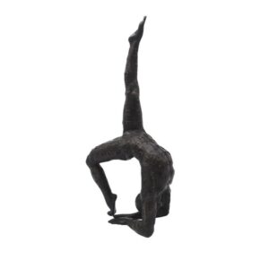 Sculpture Gymnaste Tatou zodiaque, bronze