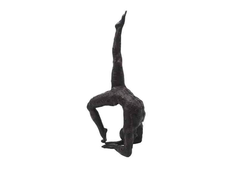 Zodiac Armadillo Gymnast Sculpture, bronze Statue gymnaste - Gymnaste sculpture sur socle - Objet décoratif Gym - Objet d'art en bronze - Sculpture ornement décoration d'intérieur - Déco Sport - Maison feng shui - Cadeau sportif - Trophée