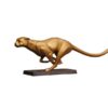 Sculpture Jaguar en chasse, Bronze