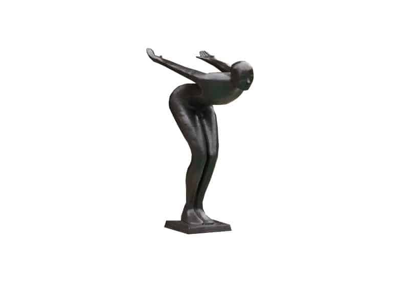 Sculpture Nageur Frederick en bronze Nageur Frederick sculpture bronze - Plongeur décoratif - Objet décoratif piscine - Décoration d'extérieur bronze - Œuvre d'art en bronze - Sculpture ornement jardin et piscine - Déco Métal - Déco piscine et jardin - Jardin feng shui - Cadeau déco art