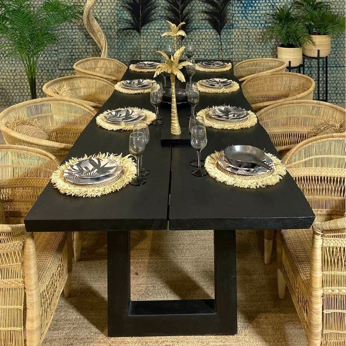Tenere table in burnt acacia wood 300 cm (6)