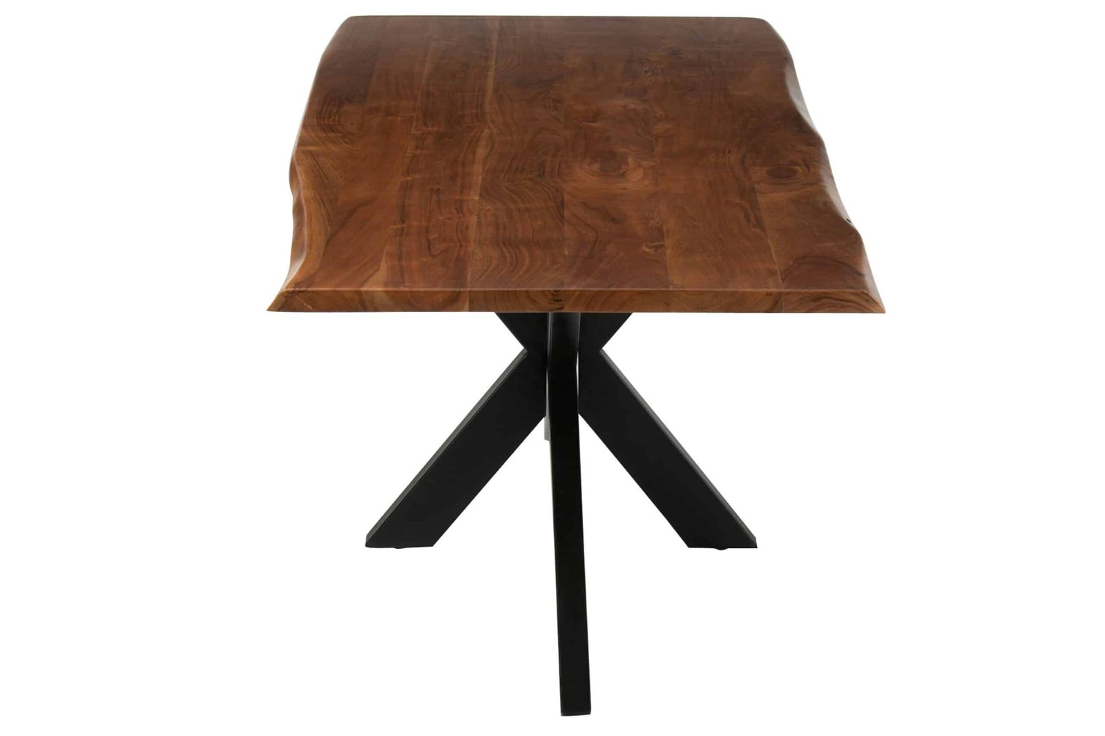Designer dining table acacia wood top (3) Table rectangle design bois nature - Mobilier déco chic et tendance - Meuble d'intérieur salle à manger - Décoration d'intérieur bois acacia - Déco confort - Maison feng shui - Cadeau crémaillère