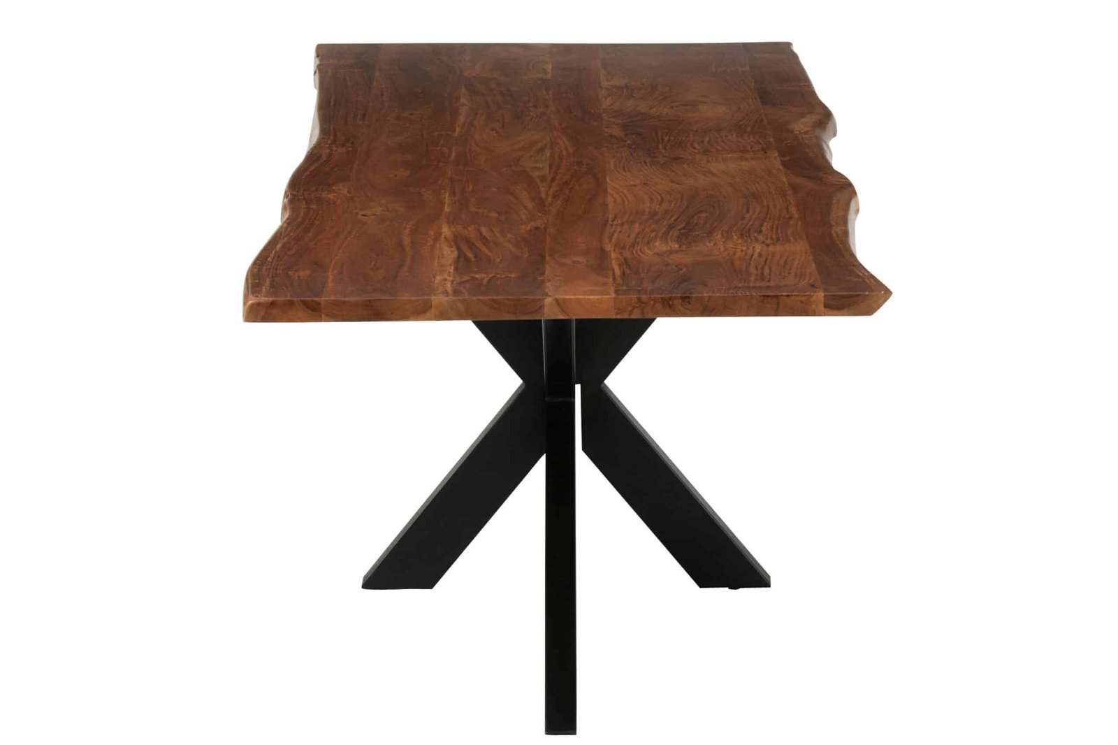 Designer dining table acacia wood top and mikado steel leg (3) Table rectangle design bois nature - Mobilier déco chic et tendance - Meuble d'intérieur salle à manger - Décoration d'intérieur bois acacia - Déco confort - Maison feng shui - Cadeau crémaillère