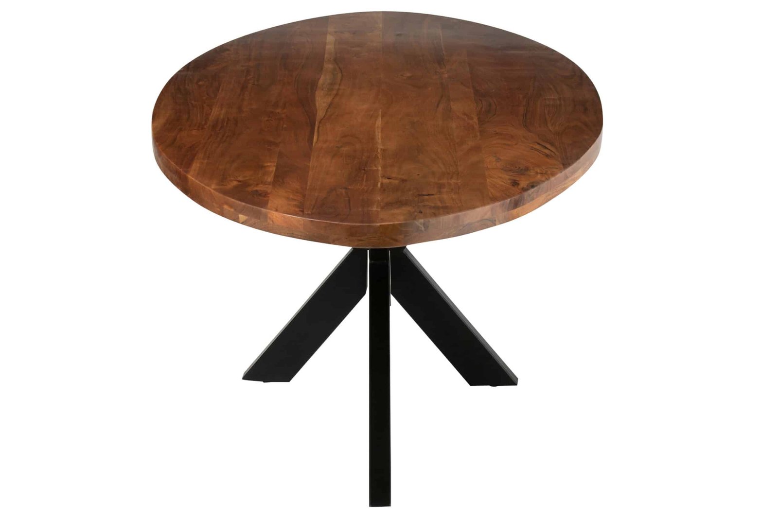 Oval dining table 210 cm design acacia wood top (4) Table ovale design bois et acier - Mobilier déco chic et tendance - Mobilier de salon - Meuble d'intérieur salle à manger - Décoration d'intérieur bois - Déco confort- Maison feng shui - Cadeau crémaillère