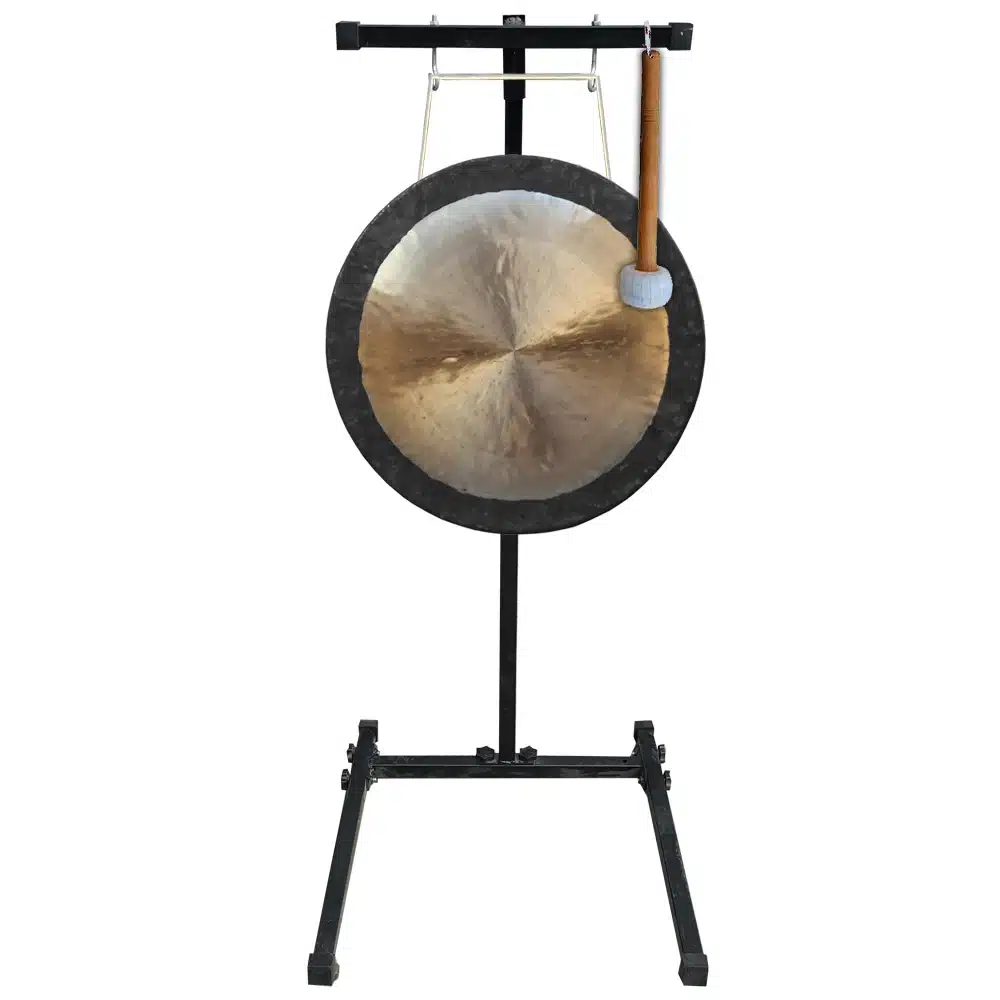 Arborea-Gong-ondes-profondes-portable-pour-bain-de-gong-14-pouces-35-cm Gong sur socle - Décoration Zen - Objet déco chinois - Intérieur Feng Sjui - Cadeau bien-être - Son et harmonie