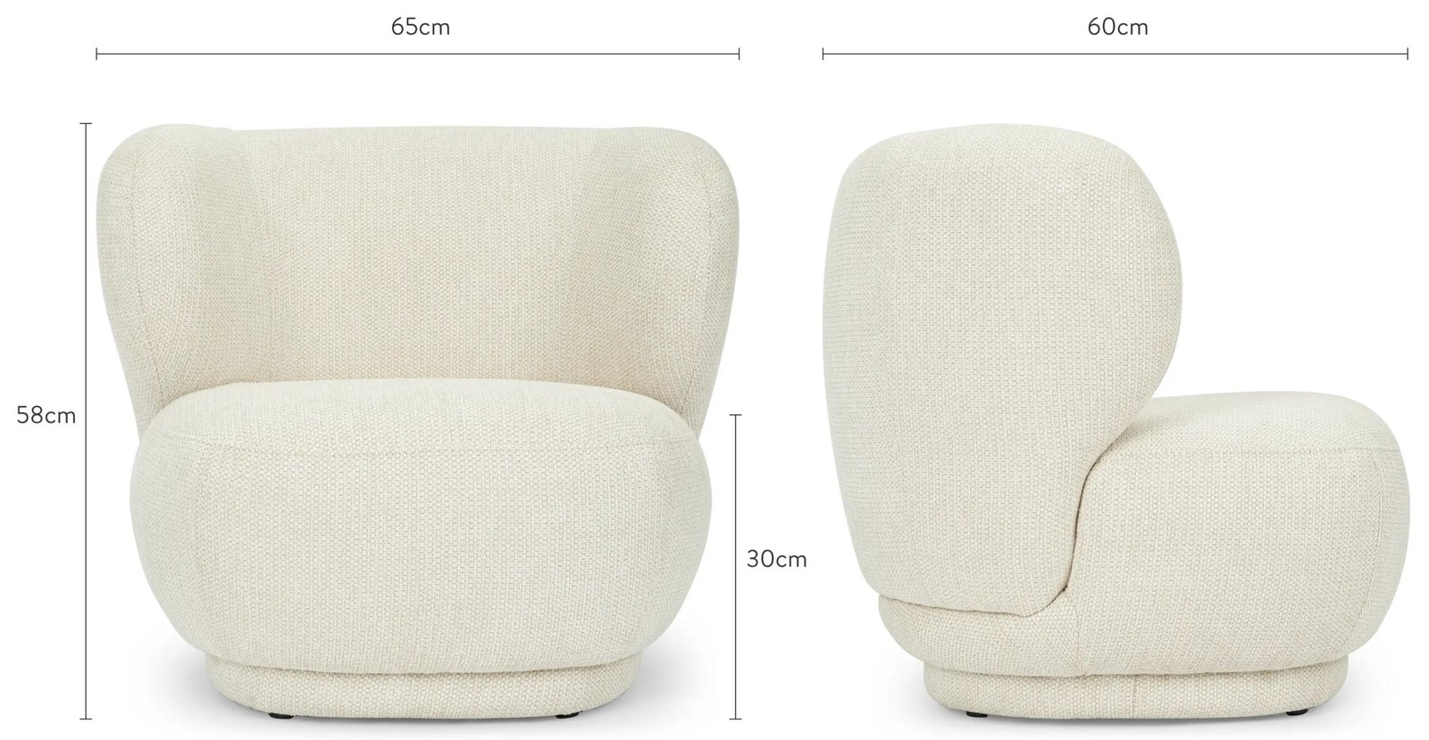 Fauteuil tissu beige mini cocon enfant, mesures Taille Fauteuil enfant mini kids - Mobilier de salon - Meuble Vintage - Assise tissu design beige - Mobilier décoratif confort - Décoration d'intérieur - Déco détente - Cadeau enfant