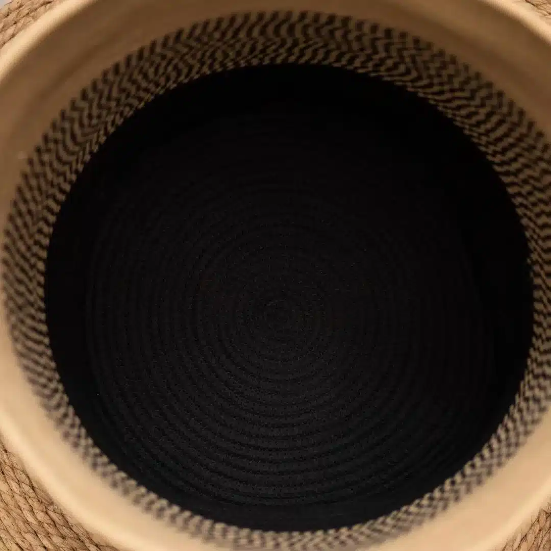 Panier à linge coton avec poignée
